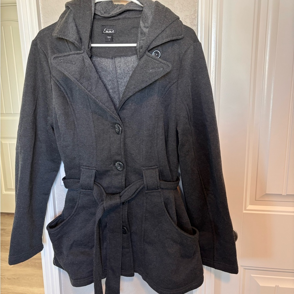 Simply Emma Dark Gray Trench Coat